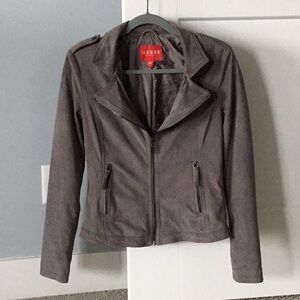 GUESS gray suede jacket